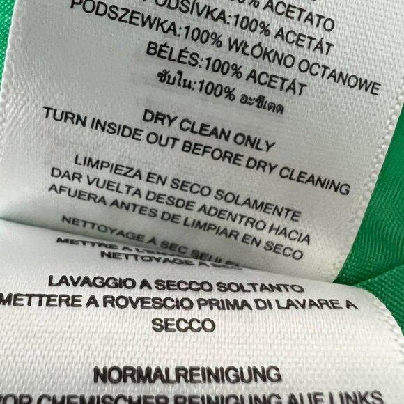 Michael Kors Womens Green Black Polka Dot Blazer Jacket Single Button size 0 - Picture 11 of 12